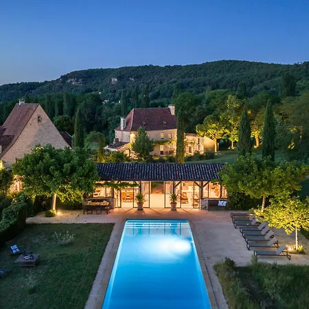 Domaine 6ha - Vue Beynac, Castelnaud & Marqueyssac - Piscine Olympique Casa de Férias